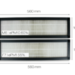 Oertli Flow WG 450 - M5 + F7 replacement filter set plastic frame