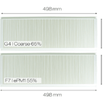 Zehnder ComfoAir Q 350 / 450 / 600 - Jeu de filtres original G4 + F7