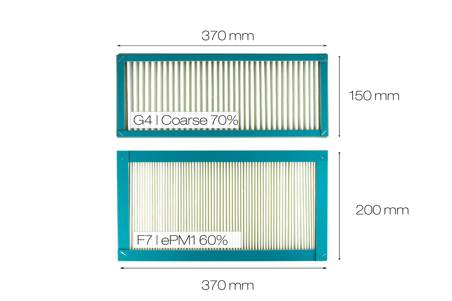 20 Filter Ersatzfilter G4 für Nilan Comfort 250 /250T KWL Filtermatten 